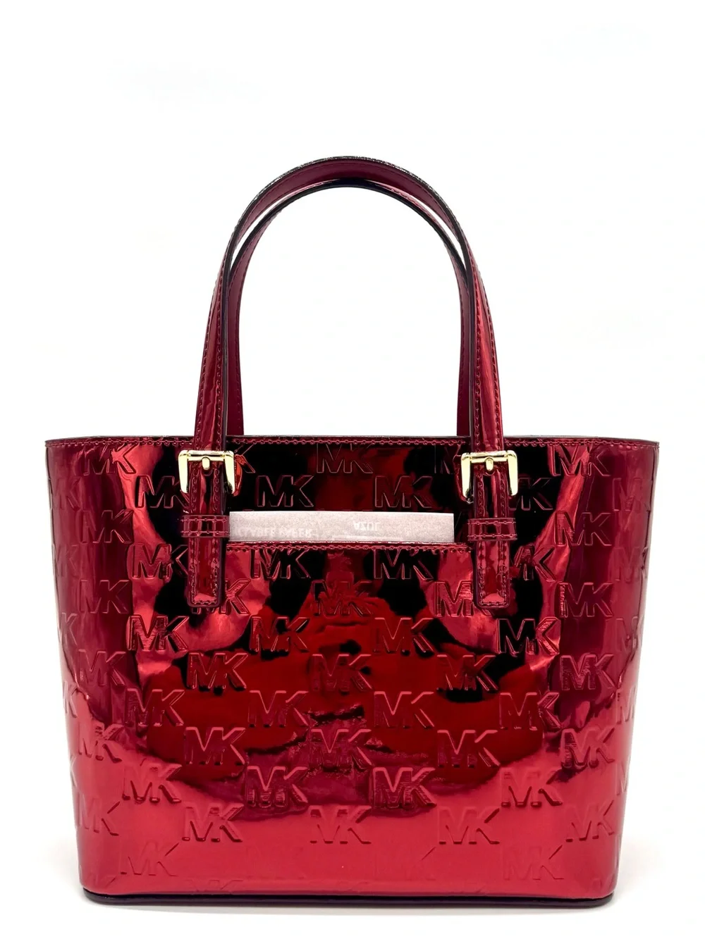 Michael Kors Jet Set Travel XS TZ Tote Bag Cherry - Picture 3 of 7